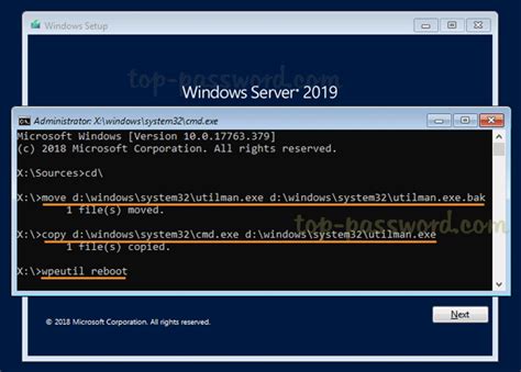 How To Reset Forgotten Admin Password In Windows Server 2019 With