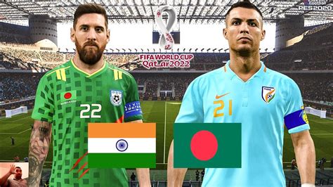 Pes 2020 India Vs Bangladesh Fifa World Cup 2022 Qatar Full Match