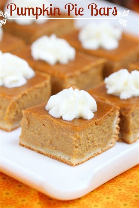 Made With A Rich And Creamy Filling These Pumpkin Pie Bars Are A