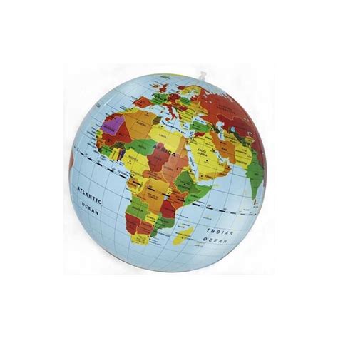 Mappamondo Geografico Il Mondo Maxi Caly Globo Gonfiabile 50 Cm Busy