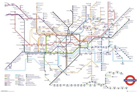 Transport For London Underground Map Maxi Poster London Underground