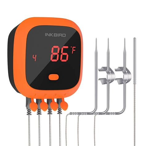 Inkbird Waterproof Bluetooth Meat Thermometer Ibt 4xc 4 Probes Bbq