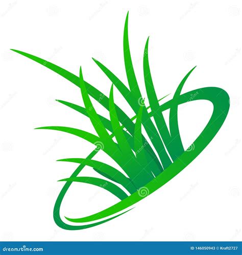 Grass Logo Design Stock Vector Illustration Of Environment 146050943
