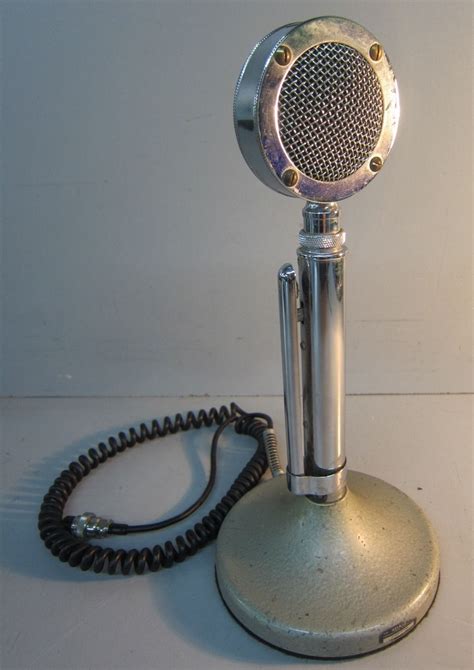 Vintage Astatic Microphone Model D 104 W Desktop Stand T Ug 9 Made Usa
