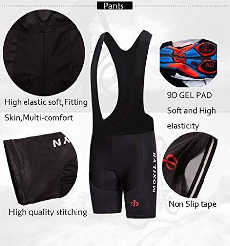 Moxilyn Ropa De Ciclismo Para Hombre Traje Traje De Bicicleta Conjunto De Verano Top Bib