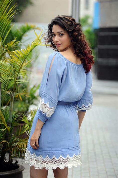 Tamanna Actress Hot Milky Thighs Photoshoots In Mini Dress