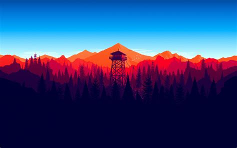 4k wallpapers of landscape for free download. 3840x2400 Firewatch Forest Mountains Minimalism 4k 4k HD 4k Wallpapers, Images, Backgrounds ...
