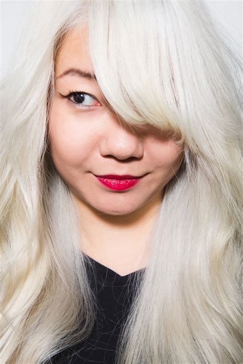 how to dye asian hair blond popsugar beauty