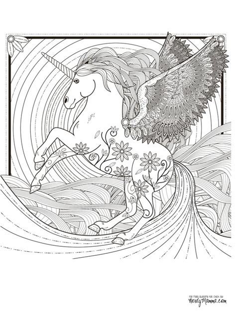 All you need do is save the file to your own computer, and then send it to any printer. Get This Free Unicorn Coloring Pages for Adults FZ759