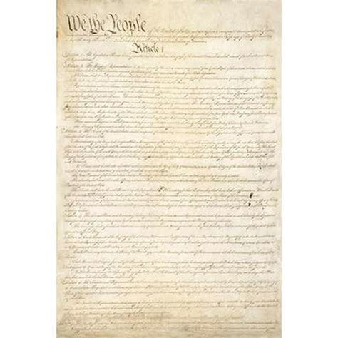 Constitution Of The United States 1787 Poster Print By Constitutional