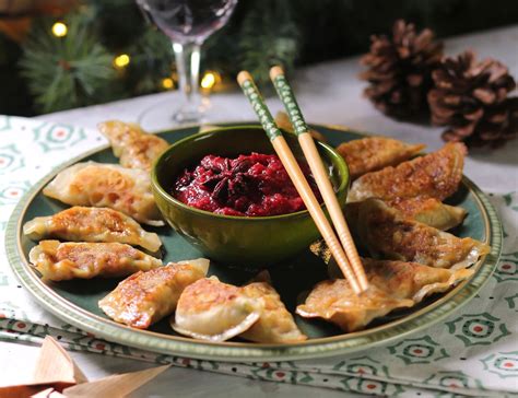 My guide to how to make dumpling wrappers at home. Christmas Dumplings with Spiced Cranberry Dip Recipe ...