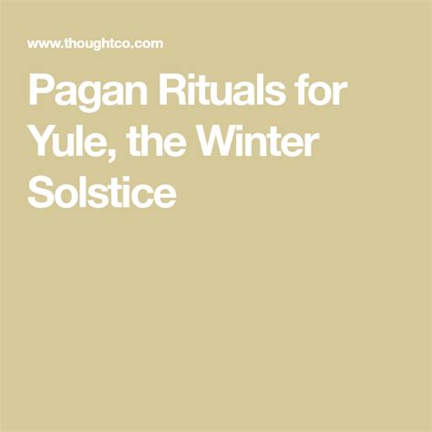 Pagan Rituals To Celebrate Yule The Winter Solstice Winter Solstice