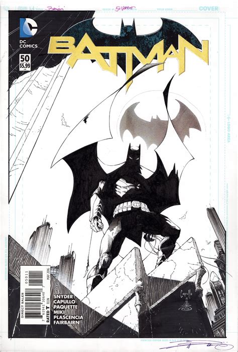 Batman 50 Cover In Sideshow Bobs Batman And Detective Greg Capullo