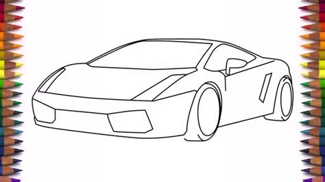 A horse is a fairly challenging animal to draw. How to draw a car Lamborghini Gallardo easy step by step ...