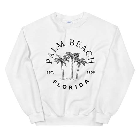 Palm Beach Sweatshirt Palm Beach Crewneck Palm Beach Shirt Etsy Uk