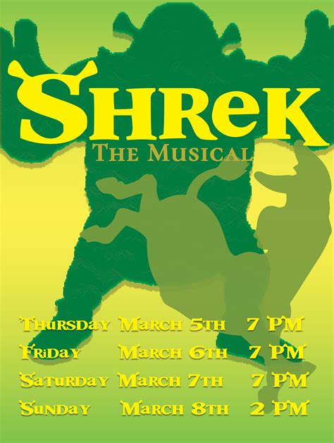 Shrek The Musical At Hiram High School Performances March 5 2020 To