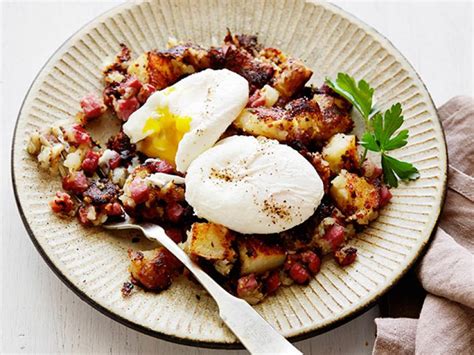 Corned Beef Hash With Poached Eggs Recipe Food Network Kitchen Food