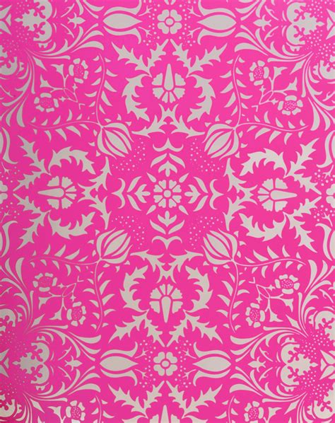 Download Dauphine Hot Pink Damask Wallpaper Hot Pink Wallpaper