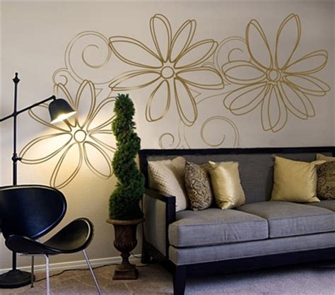 adesivo decorativo de parede floral