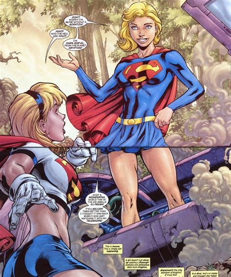 Comic Excerpt Supergirl Linda Danvers Meets Kara Zor El Of Krypton Also I Never Knew There