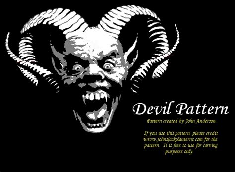 Pumpkin Carving Pattern Devil By Revelation Six On Deviantart