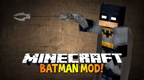 Minecraft Batman Mod Be The Dark Knight Cape Gadgets And Bombs