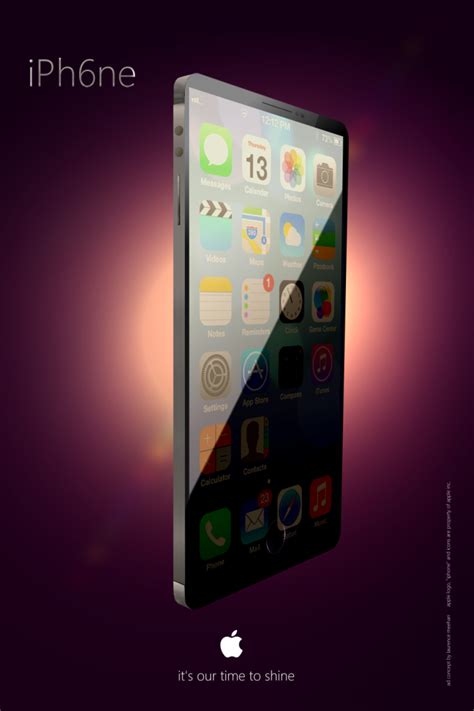 Iphone 6 Render Features Edge To Edge Screen Big Metal Case Concept