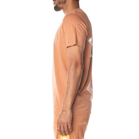 Kappa Authentic Ables T Shirt Brown Sand 351b7hw City Man Usa
