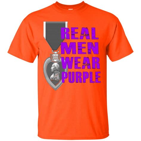 Real Men Wear Purple Purple Heart Day August 7th Shirt Tepchase Store