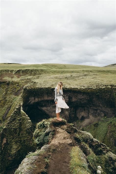 Barefoot Blonde Hair In Iceland