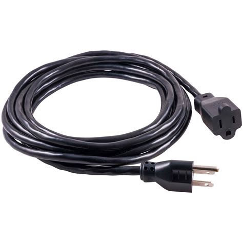 General Electric Grounded Extension Cord 15ft Outdoor Black 16