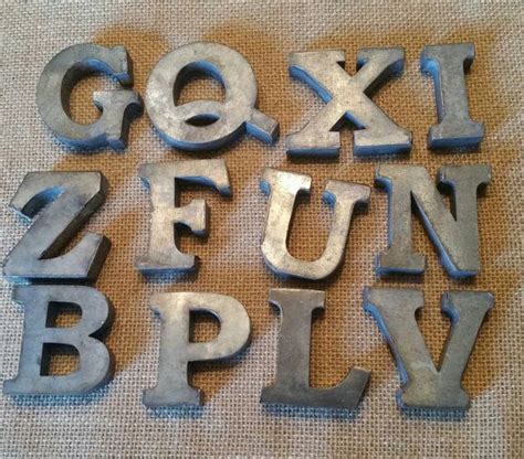 Galvanized Letter 225 You Choose By Atticrat On Etsy Galvanized
