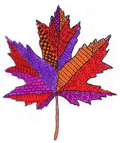 Pattern Leaves Art Projects For Kids