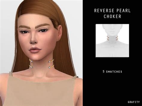 5 Swatches Found In Tsr Category Sims 4 Female Necklaces Chokers