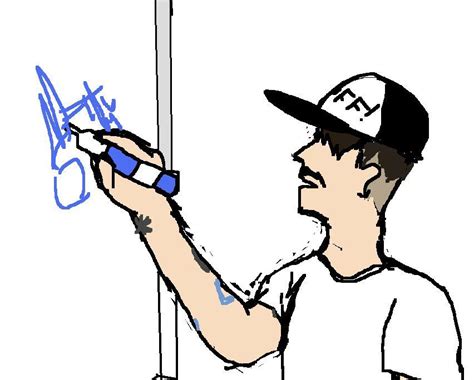 Anthony Kiedis Signing Dry Erase Board Red Hot Chili Peppers Fan Art