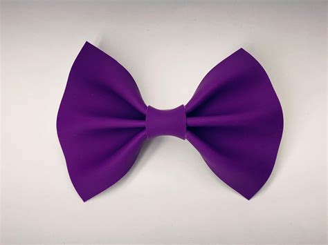 Dark Purple Hair Bow Etsy