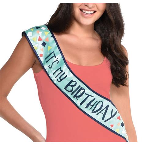 Light Up Its My Birthday Sash 30in Party City