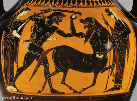 Hercules earned a reputation in greek mythology as a mortal hero. EURYTION - Peloponnesian Centaur of Greek Mythology