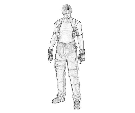 Alice Resident Evil Pages Coloring Pages