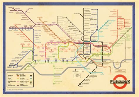 A Modern Day Tube Map In The Original Tube Map Style The Map Room