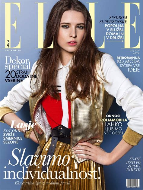 Sara Soric - Elle Magazine Slovenia May 2016 Issue • CelebMafia