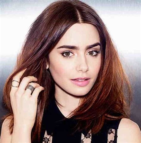 Lily Collins Long Bob And Big Bold Brows Lily Collins