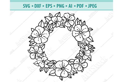 Free Free 293 Flower Wreath Svg Free SVG PNG EPS DXF File