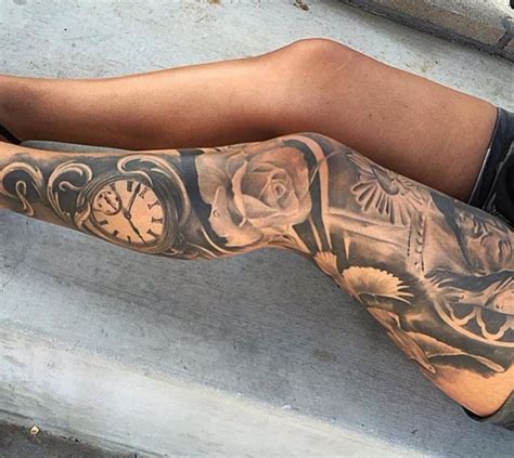 Leg Sleeve Leg Tattoos Women Full Leg Tattoos Leg Tattoos