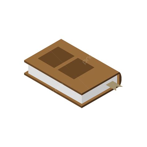 Brown Book Vector Hd Png Images Brown Isometric Book Illustrated On