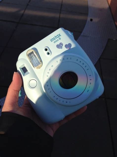 Light Blue Polaroid Camera Cámara Polaroid Fotos Instax Foto
