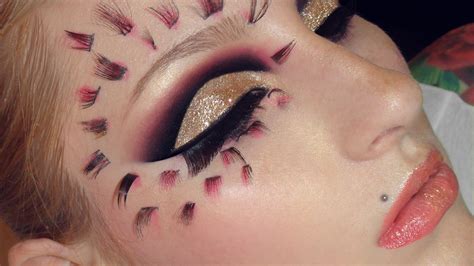Kristianathe Blog Gold Glitter Look Black With Pink Cut