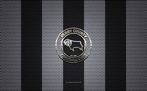 History, facts & figures from every day of the year logo football, football, emblem, white png. Download wallpapers Derby County FC logo, English football club, metal emblem, black and white ...