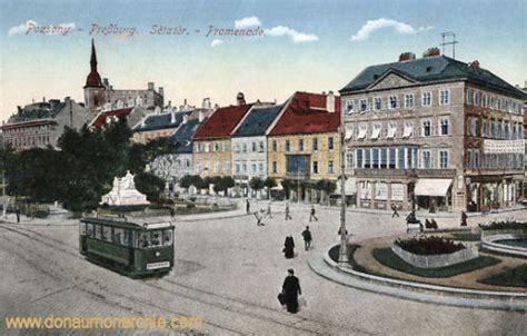 Jetzt fahrpläne checken, angebote vergleichen und günstige bahntickets buchen. Pressburg (Pozsony, Bratislava), Promenade - deutsche ...