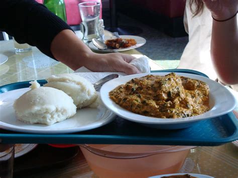 Directions grind egusi into a fine powder, mix with water to form a thick paste. Goat egusi soup with fufu | Flickr - Photo Sharing!